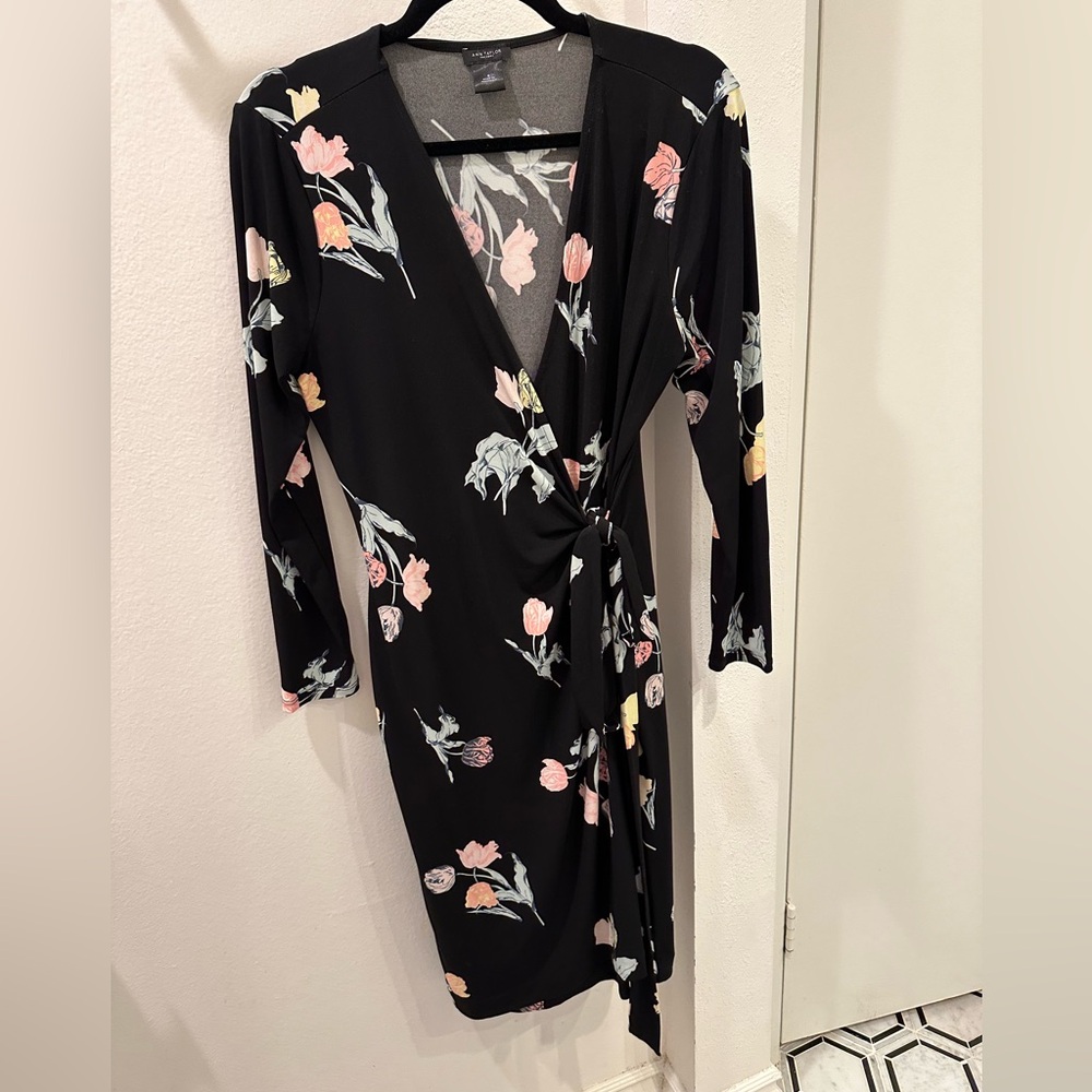 Ann Taylor Floral Wrap Dress
